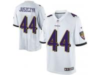 Men Nike NFL Baltimore Ravens #44 Kyle Juszczyk Road White Limited Jersey