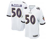 Men Nike NFL Baltimore Ravens #50 Albert McClellan Road White Game Jersey