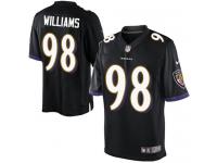 Men Nike NFL Baltimore Ravens #98 Brandon Williams Black Limited Jersey