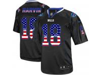 Men Nike NFL Buffalo Bills #18 Percy Harvin Black USA Flag Fashion Limited Jersey