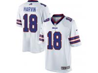 Men Nike NFL Buffalo Bills #18 Percy Harvin Road White Limited Jersey