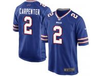 Men Nike NFL Buffalo Bills #2 Dan Carpenter Home Royal Blue Game Jersey