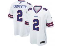 Men Nike NFL Buffalo Bills #2 Dan Carpenter Road White Game Jersey