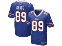 Men Nike NFL Buffalo Bills #89 Chris Gragg Authentic Elite Home Royal Blue Jersey