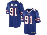 Men Nike NFL Buffalo Bills #91 Manny Lawson Home Royal Blue Limited Jersey