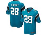 Men Nike NFL Carolina Panthers #28 Jonathan Stewart Blue Game Jersey