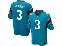 Men Nike NFL Carolina Panthers #3 Derek Anderson Blue Game Jersey
