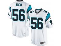 Men Nike NFL Carolina Panthers #56 A.J. Klein Road White Limited Jersey