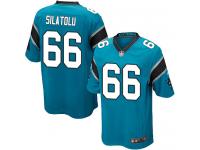 Men Nike NFL Carolina Panthers #66 Amini Silatolu Blue Game Jersey