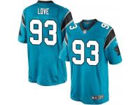 Men Nike NFL Carolina Panthers #93 Kyle Love Blue Limited Jersey