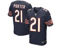 Men Nike NFL Chicago Bears #21 Tracy Porter Authentic Elite Home Navy Blue Jersey
