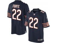 Men Nike NFL Chicago Bears #22 Matt Forte Home Navy Blue Limited Jersey