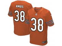 Men Nike NFL Chicago Bears #38 Adrian Amos Authentic Elite Orange Jersey