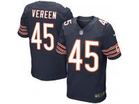 Men Nike NFL Chicago Bears #45 Brock Vereen Authentic Elite Home Navy Blue Jersey