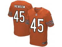 Men Nike NFL Chicago Bears #45 Brock Vereen Authentic Elite Orange Jersey