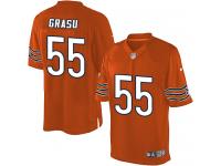 Men Nike NFL Chicago Bears #55 Hroniss Grasu Orange Limited Jersey