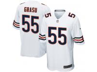 Men Nike NFL Chicago Bears #55 Hroniss Grasu Road White Game Jersey