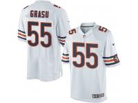 Men Nike NFL Chicago Bears #55 Hroniss Grasu Road White Limited Jersey
