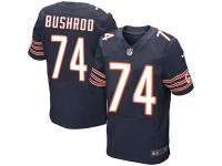 Men Nike NFL Chicago Bears #74 Jermon Bushrod Authentic Elite Home Navy Blue Jersey