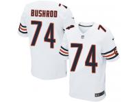 Men Nike NFL Chicago Bears #74 Jermon Bushrod Authentic Elite Road White Jersey