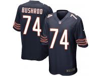 Men Nike NFL Chicago Bears #74 Jermon Bushrod Home Navy Blue Game Jersey