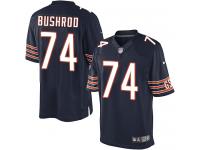 Men Nike NFL Chicago Bears #74 Jermon Bushrod Home Navy Blue Limited Jersey