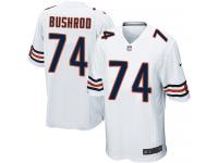 Men Nike NFL Chicago Bears #74 Jermon Bushrod Road White Game Jersey