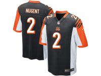 Men Nike NFL Cincinnati Bengals #2 Mike Nugent Home Black Game Jersey