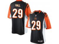 Men Nike NFL Cincinnati Bengals #29 Leon Hall Home Black Limited Jersey