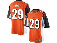 Men Nike NFL Cincinnati Bengals #29 Leon Hall Orange Limited Jersey