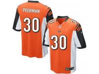 Men Nike NFL Cincinnati Bengals #30 Cedric Peerman Orange Game Jersey