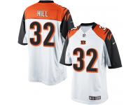 Men Nike NFL Cincinnati Bengals #32 Jeremy Hill Road White Limited Jersey