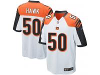 Men Nike NFL Cincinnati Bengals #50 A.J. Hawk Road White Game Jersey