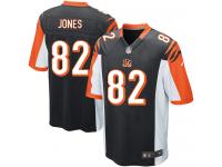 Men Nike NFL Cincinnati Bengals #82 Marvin Jones Home Black Game Jersey