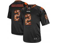 Men Nike NFL Cleveland Browns #2 Johnny Manziel New Lights Out Black Limited Jersey