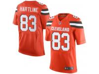 Men Nike NFL Cleveland Browns #83 Brian Hartline Orange Limited Jersey