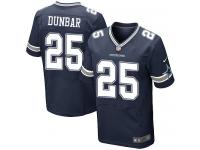 Men Nike NFL Dallas Cowboys #25 Lance Dunbar Authentic Elite Home Navy Blue Jersey