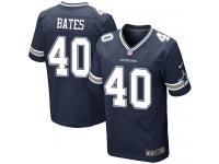 Men Nike NFL Dallas Cowboys #40 Bill Bates Authentic Elite Home Navy Blue Jersey