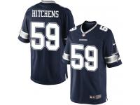 Men Nike NFL Dallas Cowboys #59 Anthony Hitchens Home Navy Blue Limited Jersey