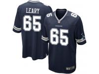 Men Nike NFL Dallas Cowboys #65 Ronald Leary Home Navy Blue Game Jersey