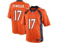 Men Nike NFL Denver Broncos #17 Brock Osweiler Home Orange Limited Jersey
