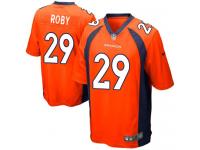 Men Nike NFL Denver Broncos #29 Bradley Roby Home Orange Game Jersey