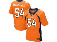 Men Nike NFL Denver Broncos #54 Brandon Marshall Authentic Elite Home Orange Jersey