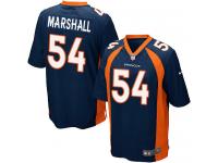Men Nike NFL Denver Broncos #54 Brandon Marshall Navy Blue Game Jersey
