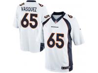 Men Nike NFL Denver Broncos #65 Louis Vasquez Road White Limited Jersey