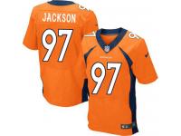 Men Nike NFL Denver Broncos #97 Malik Jackson Authentic Elite Home Orange Jersey