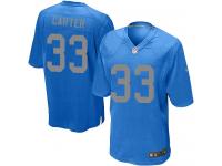 Men Nike NFL Detroit Lions #33 Alex Carter Blue Game Jersey