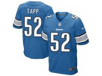 Men Nike NFL Detroit Lions #52 Darryl Tapp Authentic Elite Home Light Blue Jersey
