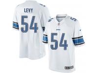 Men Nike NFL Detroit Lions #54 DeAndre Levy Road White Limited Jersey