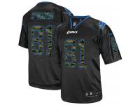 Men Nike NFL Detroit Lions #81 Calvin Johnson Black Camo Fashion Limited Jersey